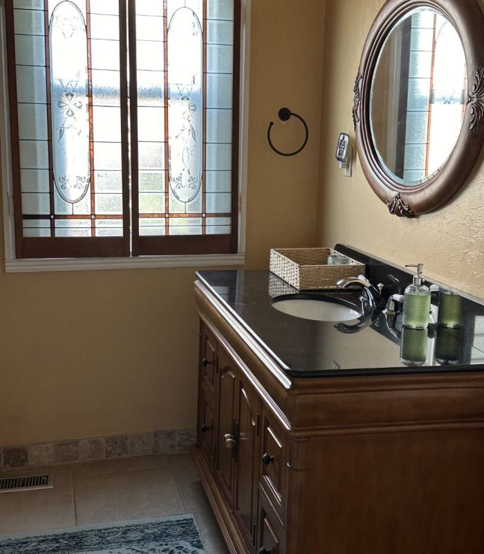 Photo of the Downstairs Bathroom